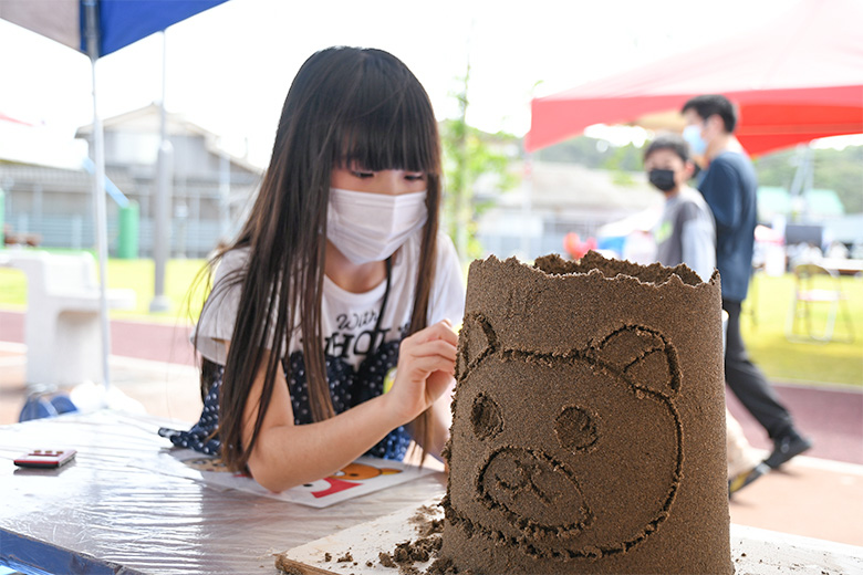 砂像制作体験の画像