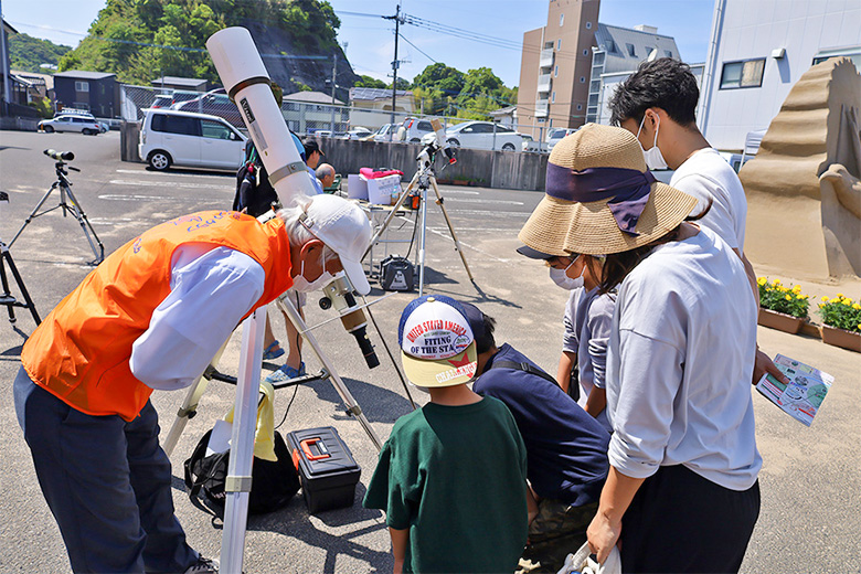 太陽黒点観察会の画像