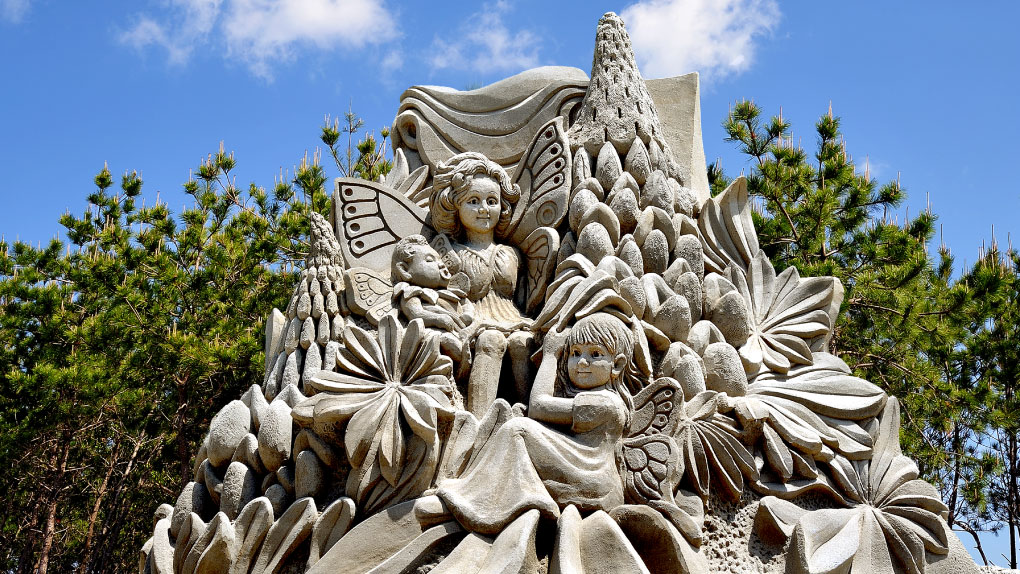 2025吹上浜砂の祭典 砂像テーマ 砂さんぽ〜ようこそ！おとぎの国へ〜