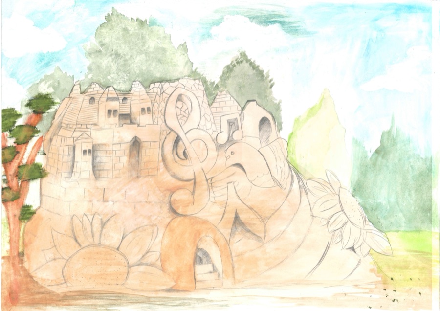 【入選】作品名「平和の城」