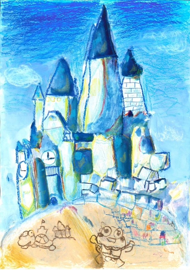 【優秀賞】作品名「青い屋根の砂の城」